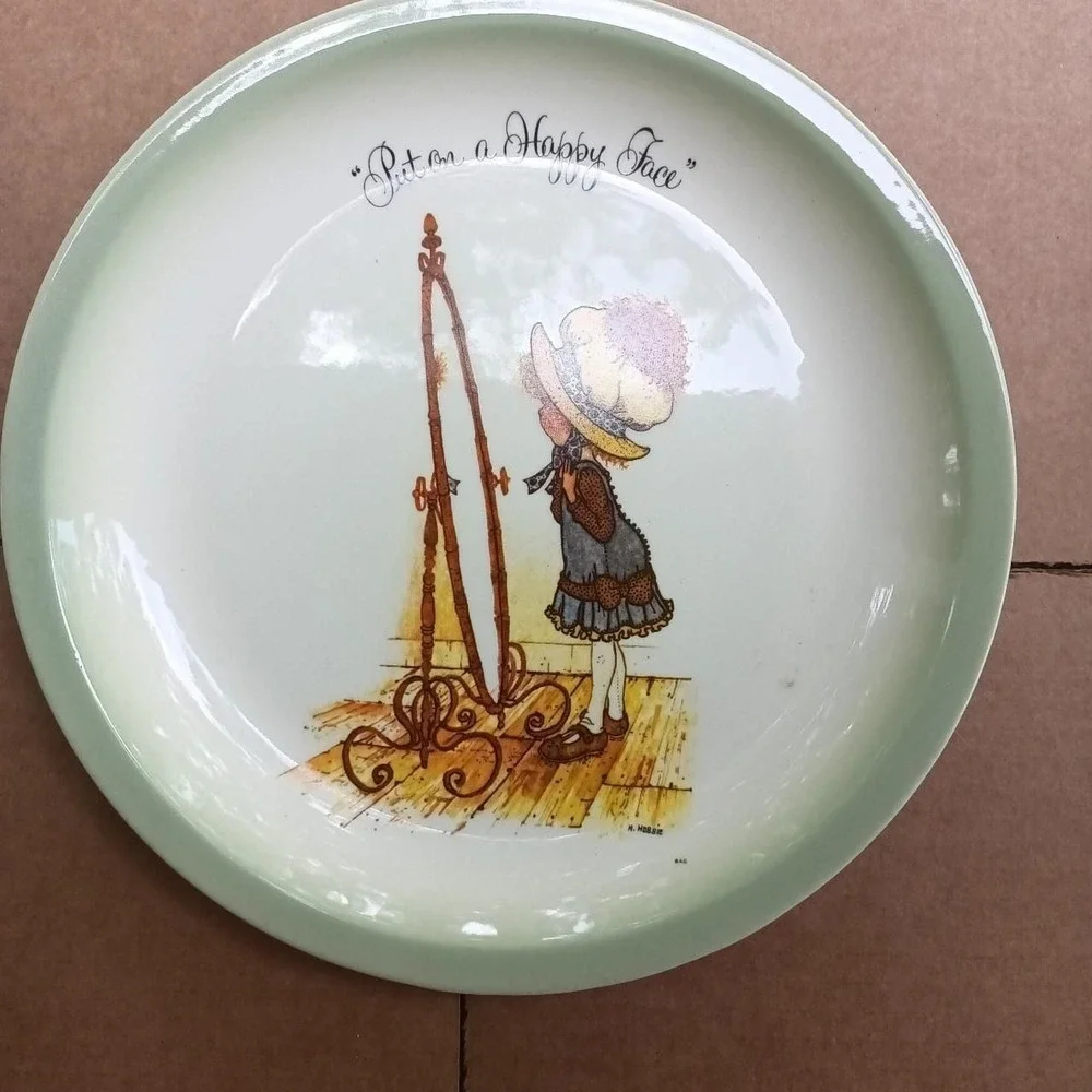 vintage holly hobbie collector plate 1972 porcelain